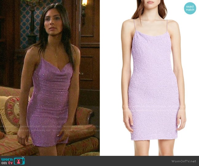 Alice + Olivia Harmie Dress worn by Gabi Hernandez (Camila Banus) on Days of our Lives