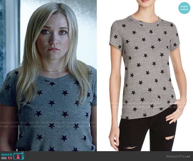 Alternative Ideal Star Print Tee worn by Roxy Doyle (Emily Osment) on Almost Family