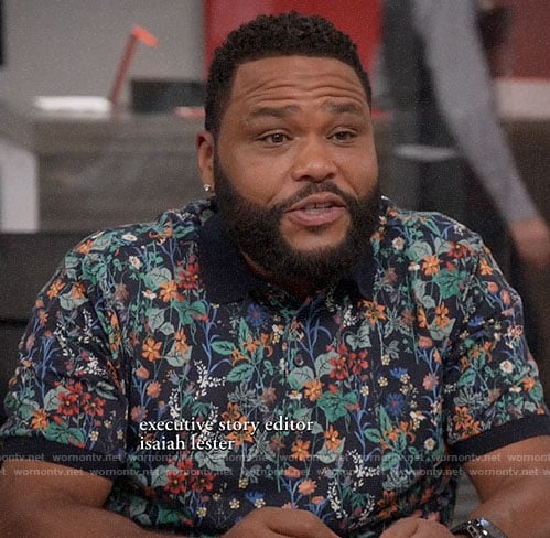 Andre's floral polo shirt on Black-ish