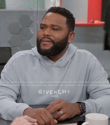 Andre's grey GIVENCHY hoodie on Black-ish