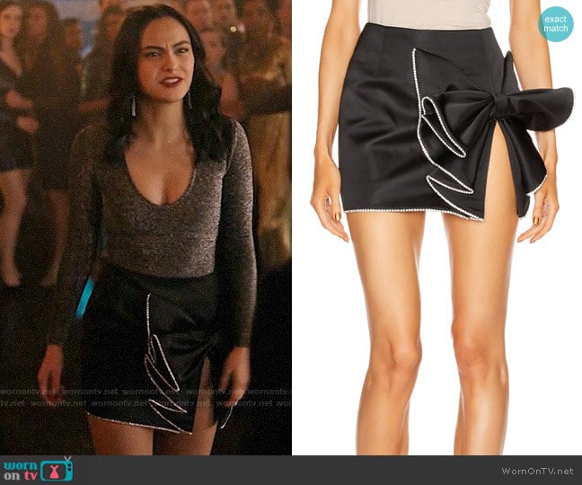 Area Sculpted Bow Skirt worn by Veronica Lodge (Camila Mendes) on Riverdale