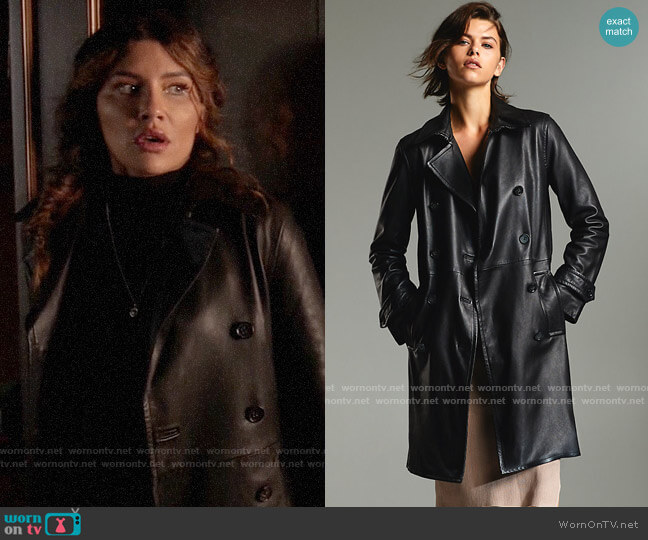 Aritzia Babaton Floyd Leather Jacket worn by Dinah Drake (Juliana Harkavy) on Arrow