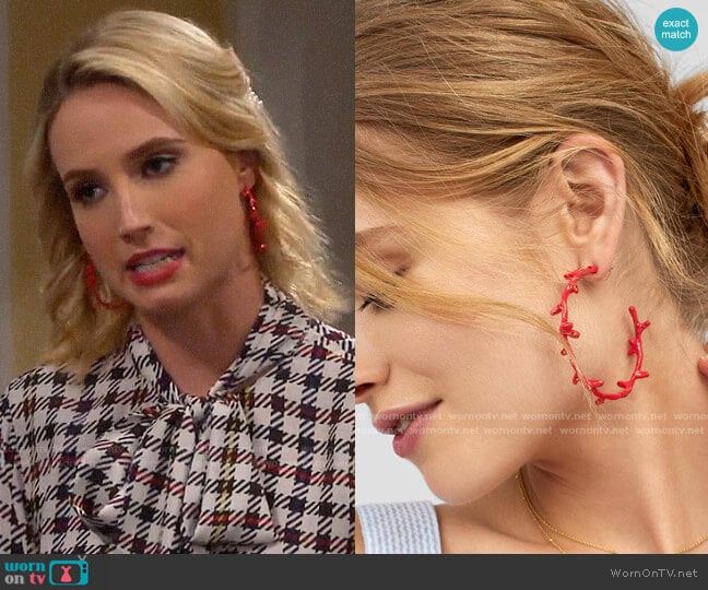 Baublebar Belize Hoops worn by Mandy Baxter (Molly McCook) on Last Man Standing