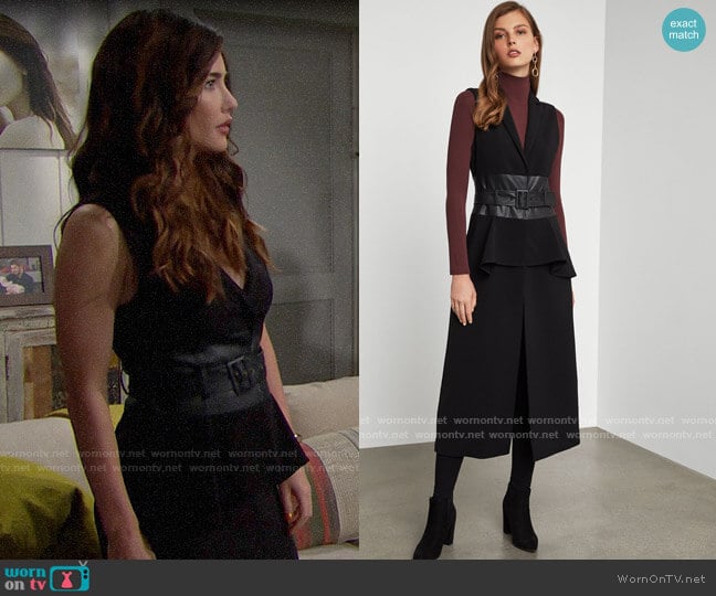 Bcbgmaxazria Long Vest worn by Steffy Forrester (Jacqueline MacInnes Wood) on The Bold and the Beautiful