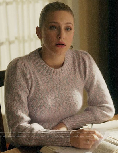 Betty's purple marled sweater on Riverdale