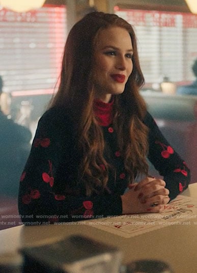 Cheryl’s black cherry sweater on Riverdale