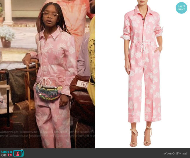 Cinq a Sept Jubilee Jumpsuit worn by Diane Johnson (Marsai Martin) on Black-ish