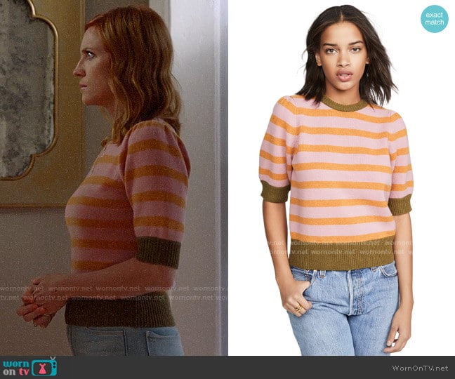 Demy Lee Myrtle Sweater worn by Julia Bechley (Brittany Snow) on Almost Family