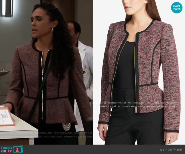 WornOnTV: Jordan’s pink peplum jacket on General Hospital | Briana ...