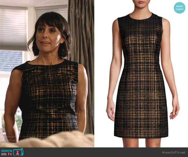 Jaelyn Tweed Mini A-Line Dress by Elie Tahari worn by Constance Zimmer on Shameless