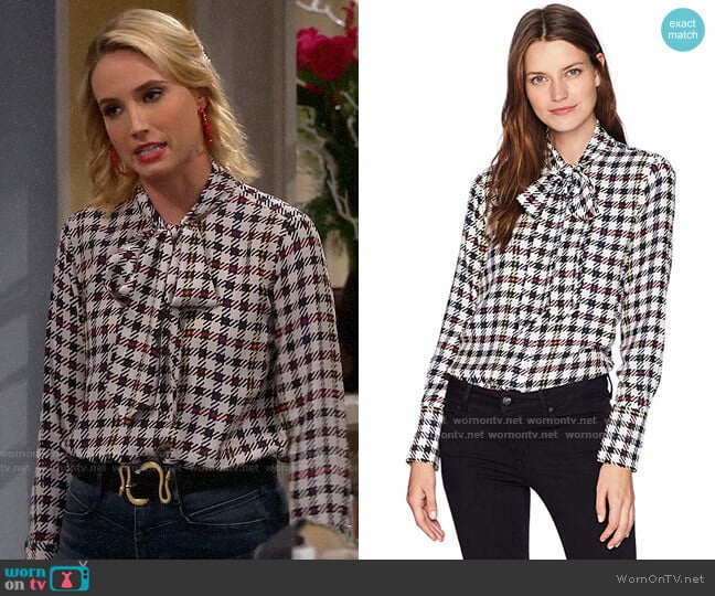 Equipment Luis Blouse worn by Mandy Baxter (Molly McCook) on Last Man Standing