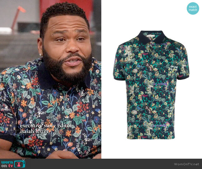 Etro Floral Polo Shirt worn by Andre Johnson (Anthony Anderson) on Black-ish