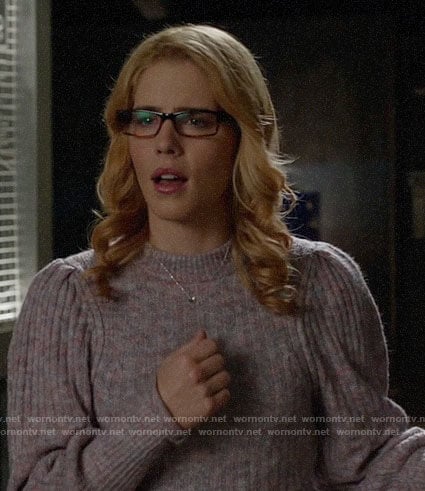 Felicity's purple sweater on Arrow