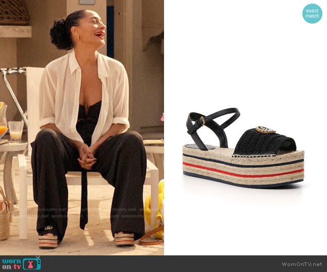 Gucci Platform Espadrille Sandals worn by Rainbow Johnson (Tracee Ellis Ross) on Black-ish