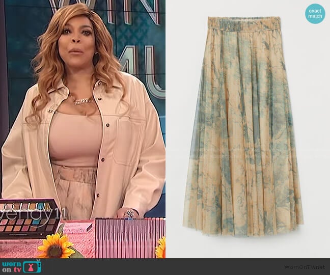 Tulle Circle Skirt by H&M worn by Wendy Williams on The Wendy Williams Show