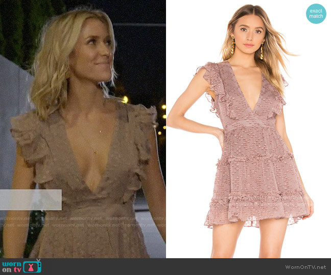 House of Harlow 1960 x Revolve Juniper Dress in Mauve worn by Kristin Cavallari on Very Cavallari