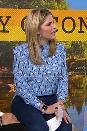 Jenna’s blue floral blouse on Today