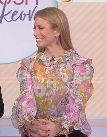 Jill's floral ruffle blouse on Today