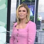 Jill’s pink square neck top and pants on Today