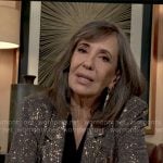 Jill’s sequin tie waist jacket on The Young and the Restless