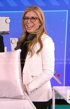 Jill’s white zip pocket blazer on Today