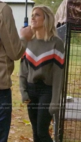 Kristin’s chevron stripe sweater on Very Cavallari