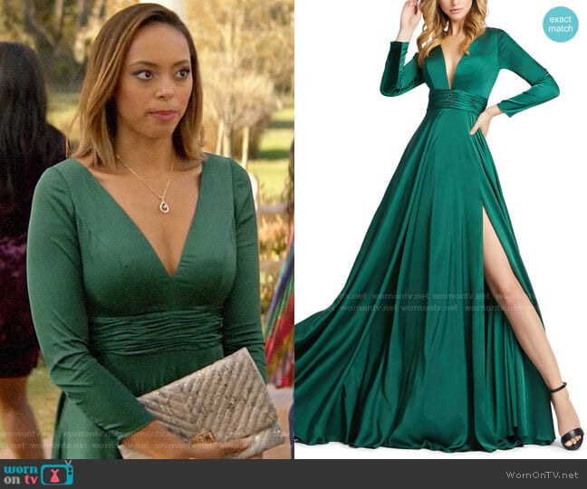 WornOnTV: Julia’s green long sleeved gown on God Friended Me | Clothes ...