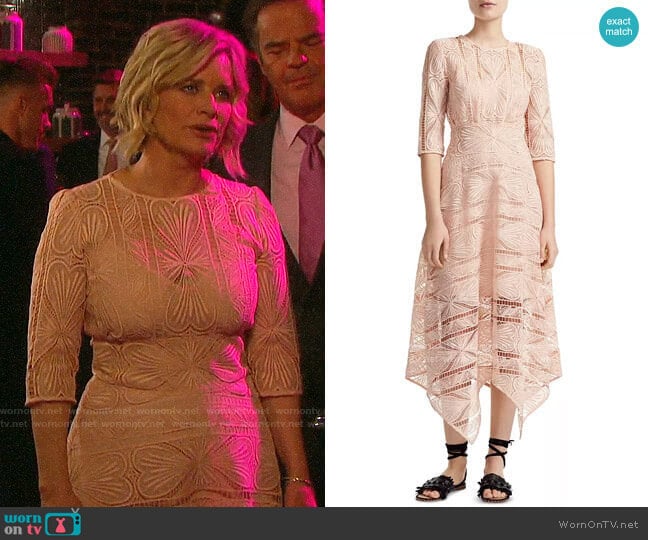 Maje Ripaz Guipure Lace Dress worn by Kayla Brady (Mary Beth Evans) on Days of our Lives