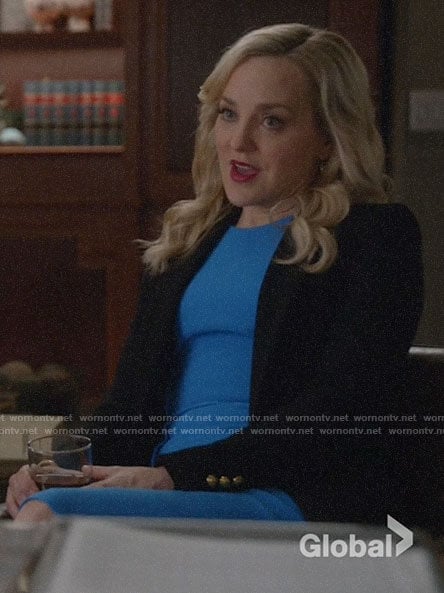 Marissa’s black blazer on Bull