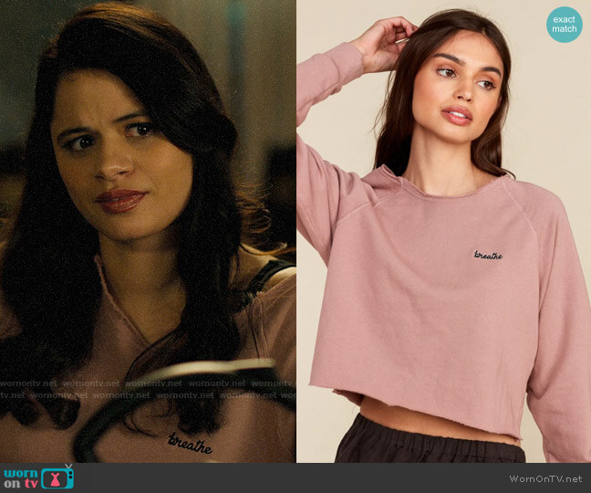 Mate the Label The Donny Crop Pullover worn by Mel Vera (Melonie Diaz) on Charmed