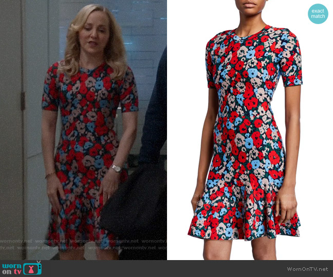 Milly Poppy Jacquard Dress worn by Marissa Morgan (Geneva Carr) on Bull