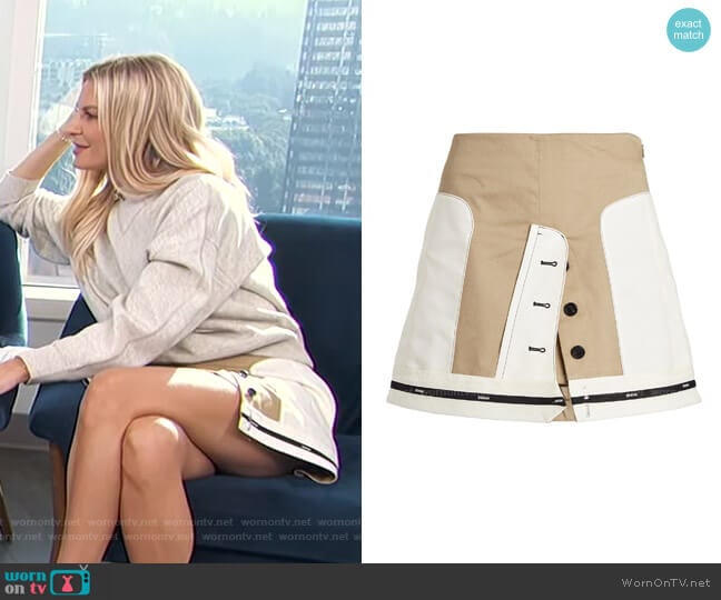 Inverted Twill Mini Skirt by Monse worn by Morgan Stewart on E! News