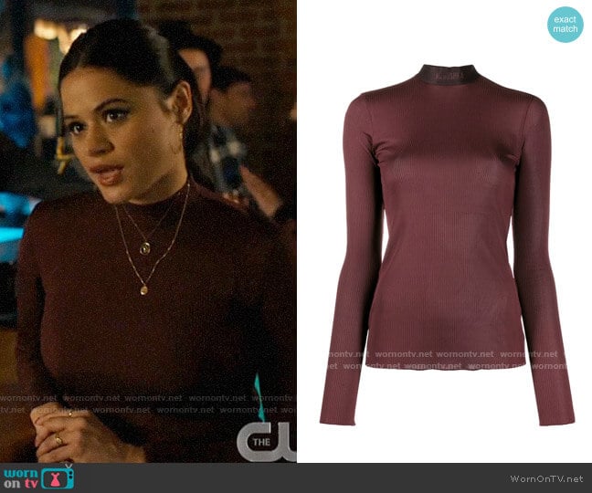 Nanushka Elina Top worn by Mel Vera (Melonie Diaz) on Charmed