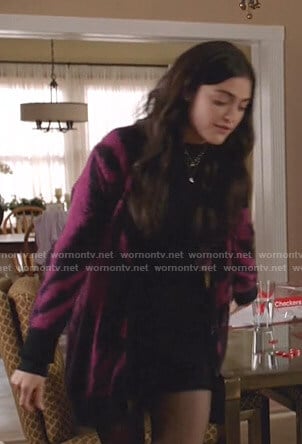 Olive's pink zebra print cardigan on Manifest