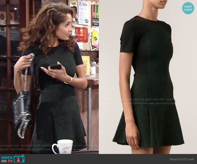 Opening Ceremony Fingerprint Dress worn by Lily Winters (Christel Khalil) on The Young and the Restless