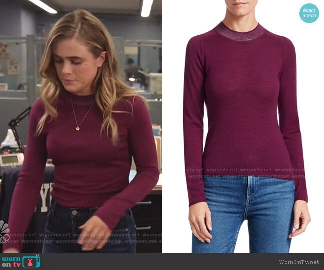 Pamela Merino Wool Knit by Rag & Bone worn by Michaela Stone (Melissa Roxburgh) on Manifest