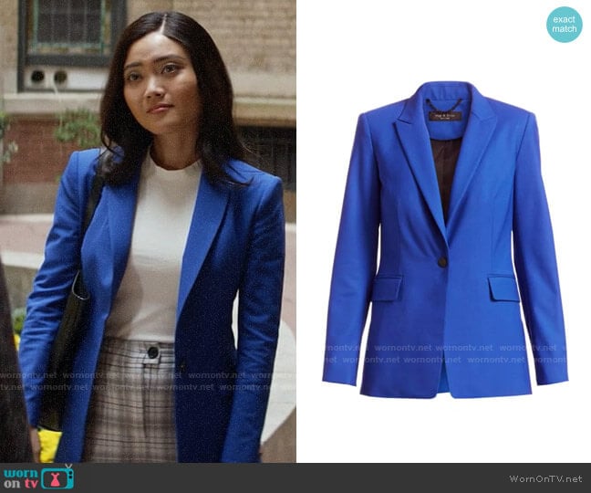 WornOnTV: Joy’s blue blazer on God Friended Me | Jessica Lu | Clothes ...