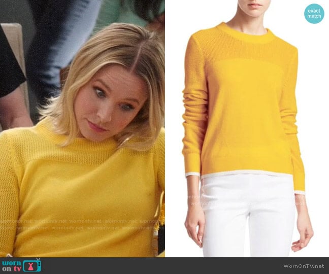 Eleanor’s yellow sweater on The Good Place