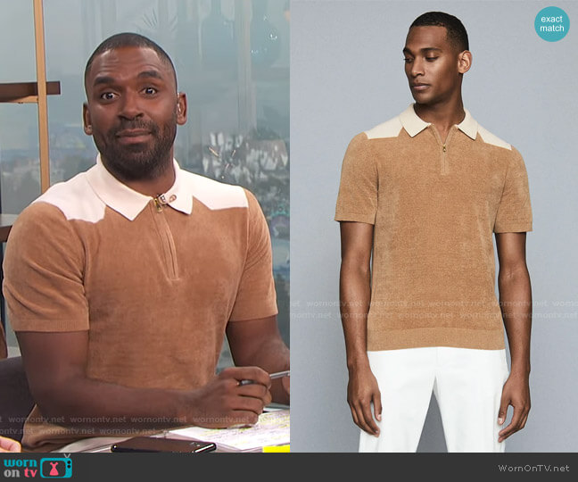 Wyatt Polo by Reiss worn by Justin Sylvester on E! News