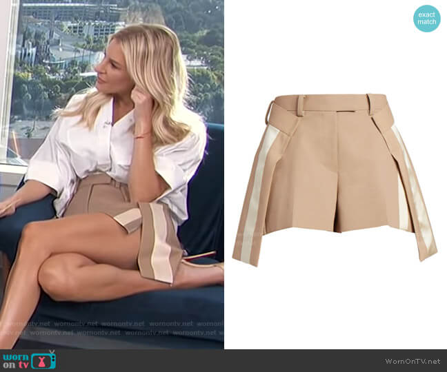 Suiting Shorts by Sacai worn by Morgan Stewart on E! News