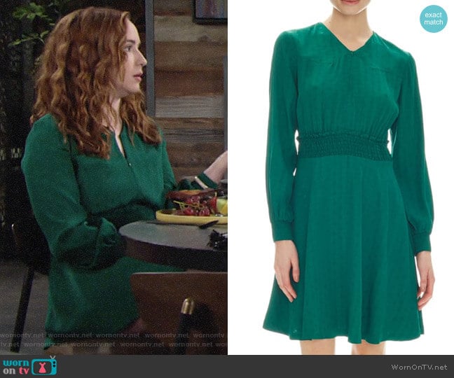 Sandro Claudia Dress worn by Mariah Copeland (Camryn Grimes) on The Young and the Restless