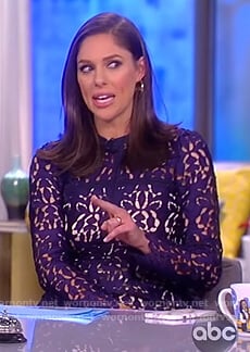 Abby's blue lace dress on The View