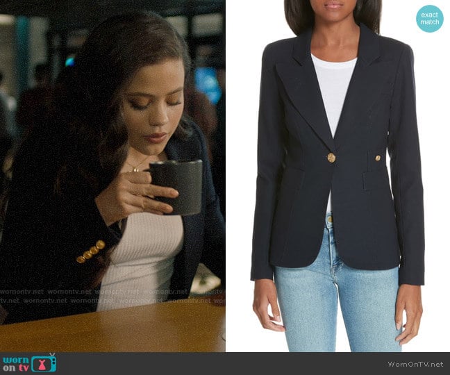 Smythe Duchess Blazer worn by Maggie Vera (Sarah Jeffery) on Charmed