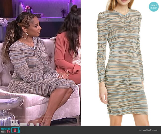 Blake Jersey Dress by Stine Goya worn by Amanda Seales on The Real