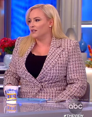 Meghan’s check tweed blazer and skirt on The View