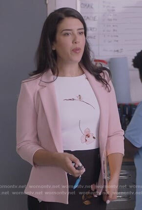 Shannon’s two tone floral dress on Kims Convenience