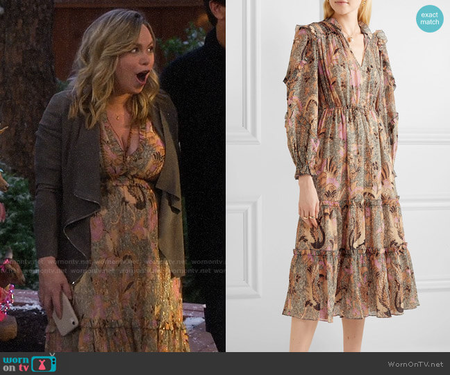 Ulla Johnson Paola Dress worn by Kristin Baxter (Amanda Fuller) on Last Man Standing