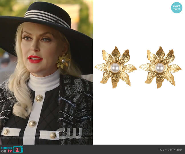 Luminosa Earrings by Valere worn by Alexis Carrington (Elaine Hendrix) on Dynasty