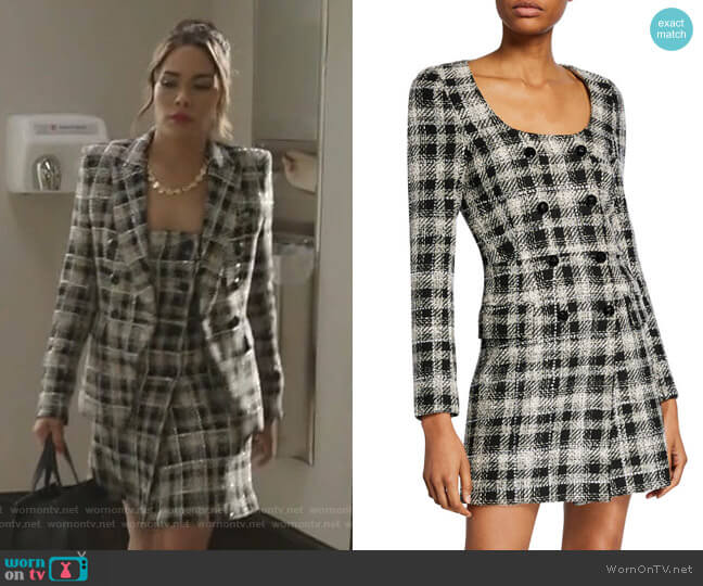 Miller Embellished Tweed Dickey Jacket by Veronica Beard worn by Cristal Jennings (Daniella Alonso) on Dynasty