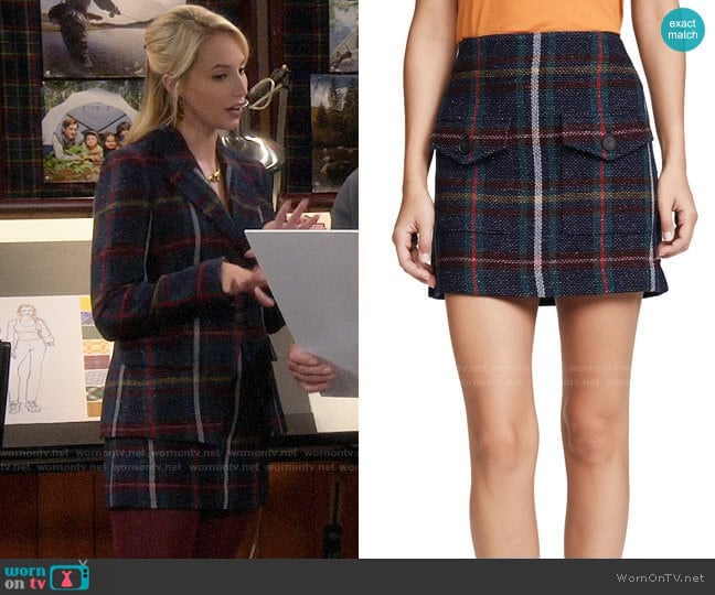 Veronica Beard Lucy Skirt worn by Mandy Baxter (Molly McCook) on Last Man Standing